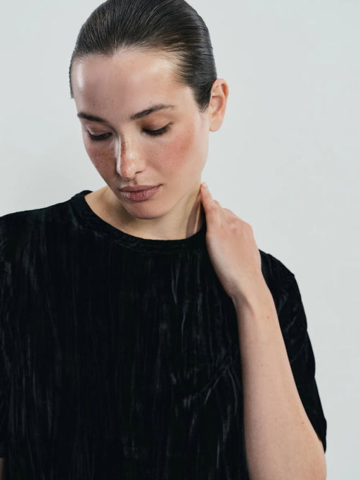 Футболка с коротким рукавом из бархата / Zarina