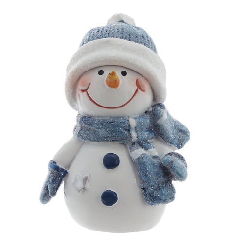 Фигурка декоративная "Снеговик", L4 W4 H5,5 см, 2в.