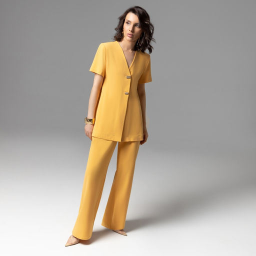 Брючный костюм с разрезами На шаг впереди моды (яркий) - Charutti фото 2