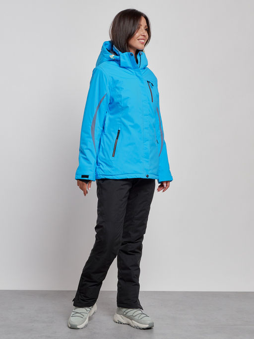 Горнолыжный костюм женский зимний синего цвета 03350S - Chunmai фото 4