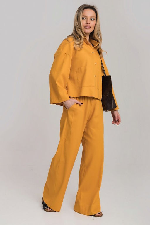Костюм М325030а горчичный - Елена фото 3