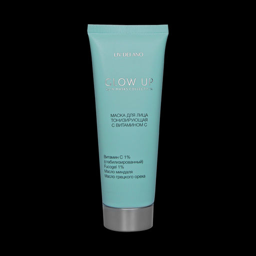 Liv-delano GLOW UP Маска для лица тонизирующая с витамином С, 70г