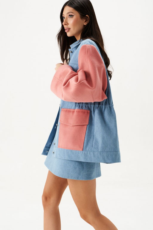 Жакет Annete А5442 из джинсовой ткани деним  фото 3