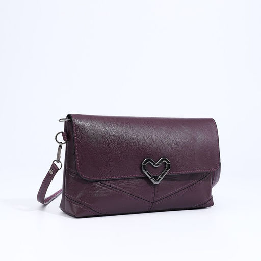 Сумка-клатч на магните, длинный ремень, цвет фиолетовый - Simaland фото 3