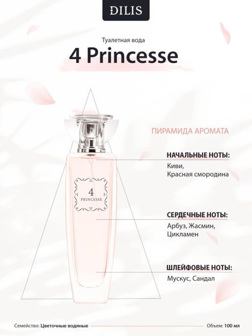 Dilis 4 PRINCESSE Туалетная вода для женщин 100 мл  фото 2