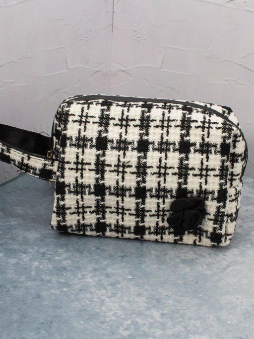 Косметичка "Style flower", black (15х20х10 см)