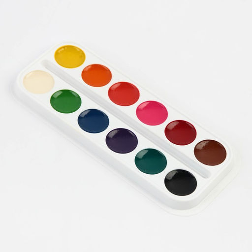 Акварель медовая Минни и единорог, 12 цветов, в картонной коробке, без кисти - Disney фото 2