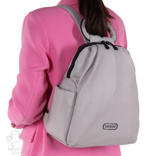 Рюкзак женский 670102 gray Velina Fabbiano-Safenta/30 в Новосибирске