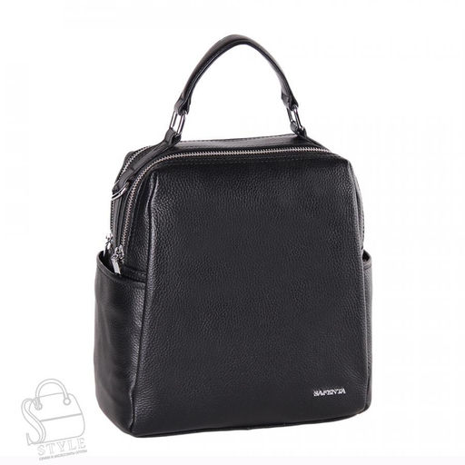 Рюкзак женский кожаный 69013-7 black Velina Fabbiano-Safenta в Новосибирске