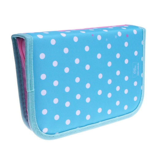 Пенал школьный, 1 секция, 14×21×4 см «Девочка с зайчиком»