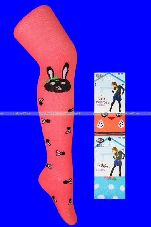 Цена за 12 шт. BFL колготки детские с рисунком на девочек ассорти