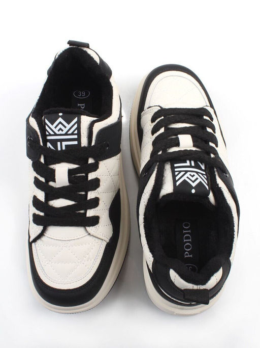 04-PDH336-2 BLACK Кроссовки демисезонные женские (натуральная кожа, нубук)