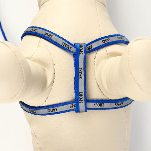 Комплект Спорт светоотражающий, поводок 120 х 1 см, ОГ 22-39 см, микс цветов - Пижон фото 6