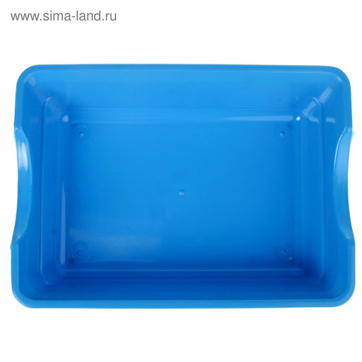 Туалет глубокий без сетки 36×26×9 см, синий микс