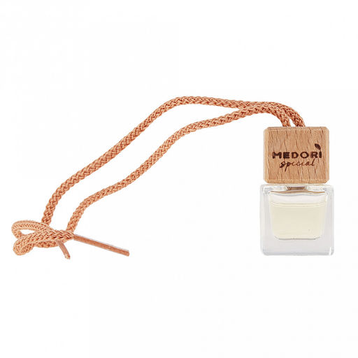 Ароматизатор автомобильный подвесной Бутылочка Bordo 3х5,5х11см, на шнурке, парфюм, с пробником аромата, в блистере, Medori (Россия) - Домашняя мода фото 3