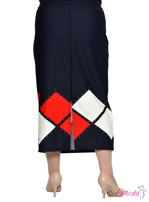 Юбка Модель №1719 размеры 44-84 - Plusmoda фото 3