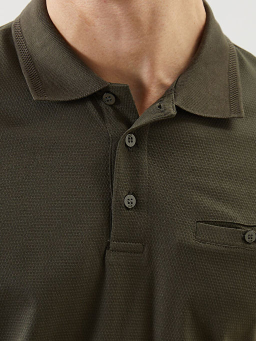 Polo Yaka Merserize G?r?n?ml? Erkek Ti??rt