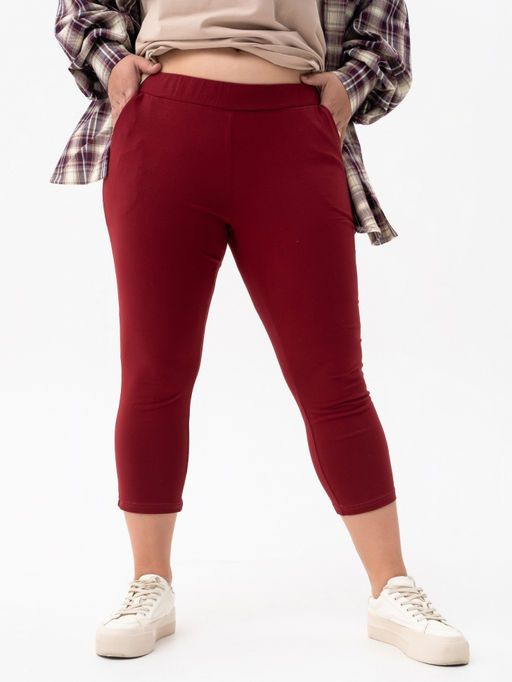 Бриджи жен.арт.1165-4,бордовые - Binita фото 3