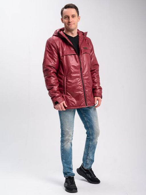 Куртка на флисе "Деми" бордо