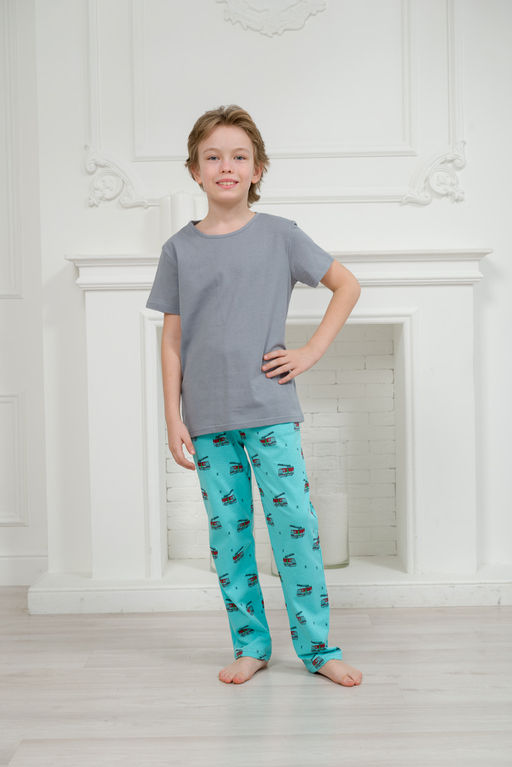 Пижама подростковая из кулирки Фантазия машинки - Амадэль фото 10