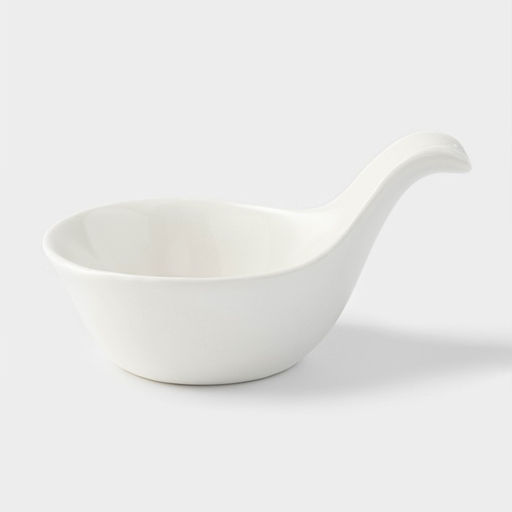 Соусник «Капля», 85 мл, 12×8×5.5 см, керамика, белый
