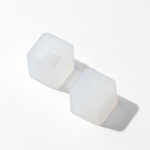 Цена за 50 шт. Молд силиконовый для изготовления серег «Кубики», пара