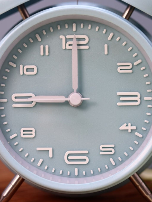 Часы-будильник "Numeral white", blue (16,7х12,5 см)