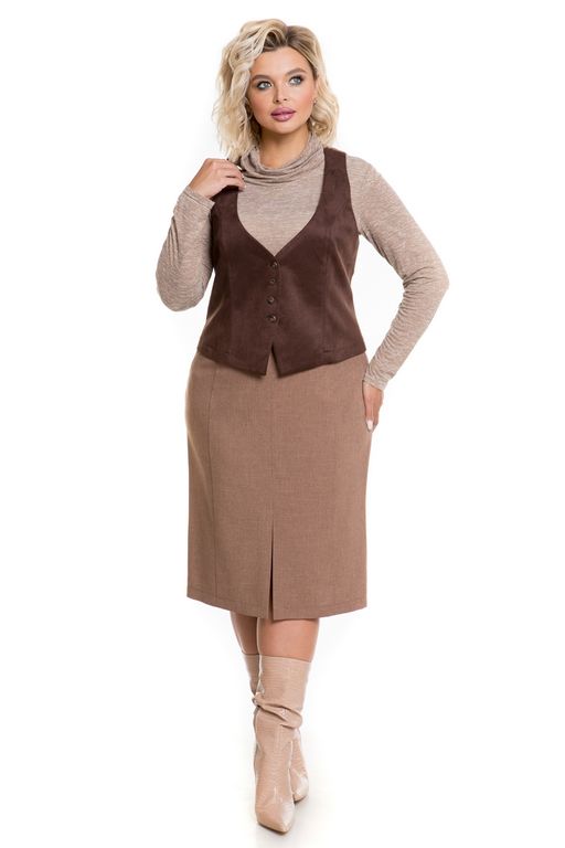 Жилет 1159 коричневый - Novita фото 6