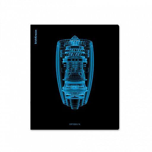 АКЦИЯ Цена за 5 шт. Тетрадь общая ученическая ErichKrause X-Ray в деталях, 96 листов, клетка, голографическая ламинация_MIX-PACK