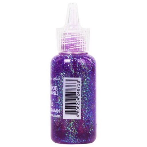 Цена за 24 шт. Гель с блёстками "Остров сокровищ", 20мл, неон, МИКС