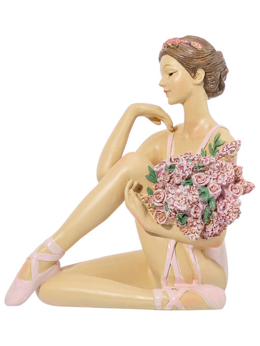 Статуэтка 11*7,5*12,5 см Балерина с цветами в розовом  - Elan gallery фото 20