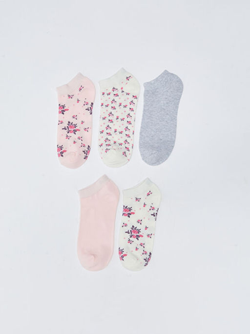 Desenli Kad?n Patik ?orap 5li