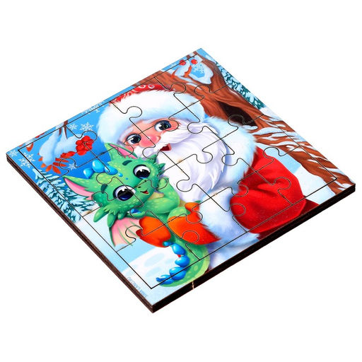 Пазл Дед Мороз и дракоша - Лесная мастерская фото 2