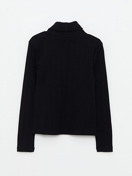 Bal?k?? Yaka Basic Uzun Kollu K?z ?ocuk Ti??rt - Waikiki фото 2