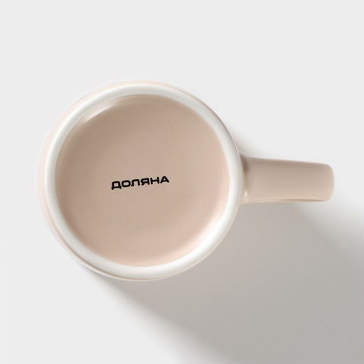Кружка фарфоровая Доляна Good morning. Tea, 385 мл, цвет бежевый фото 4