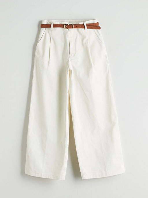 Wideleg Pileli K?z ?ocuk Pantolon