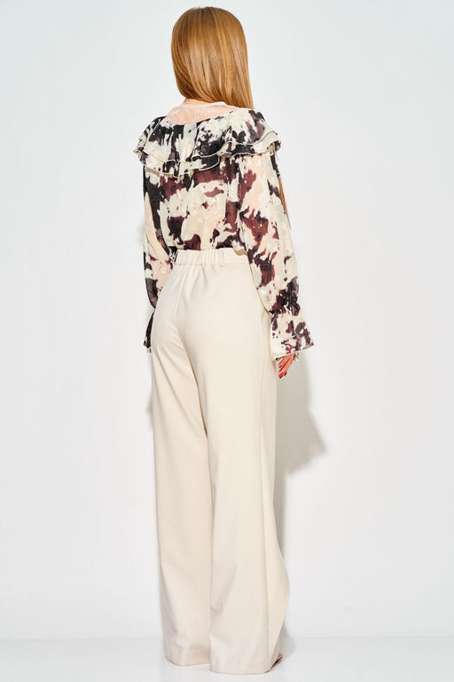 Блуза LAIKONY 214 бежево- коричневый фото 7