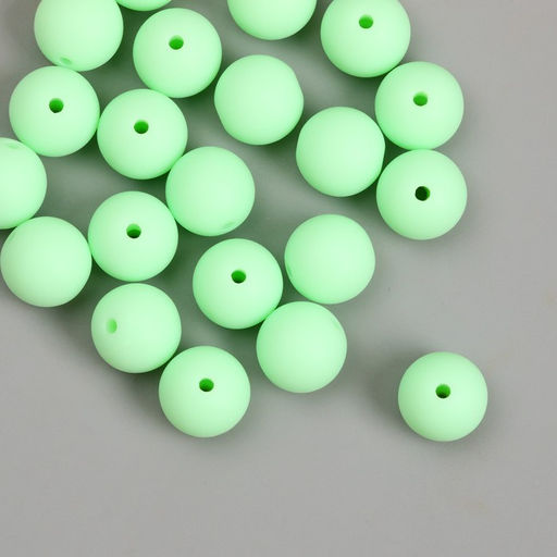 Бусины для творчества пластик Яблочный матовые d=1,2 см набор 20 гр - Арт узор фото 2