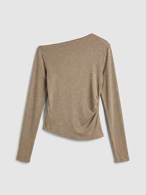 Kay?k Yaka B?zg?l? Bluz