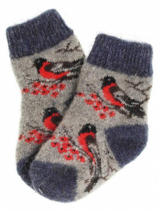 Носки детские "Снегири на рябине" 6235-10
