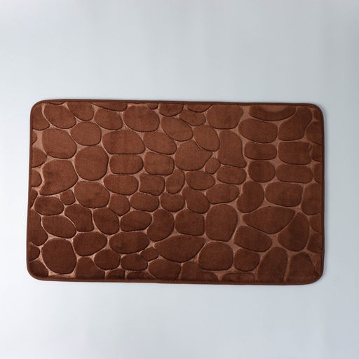 Коврик для ванной и туалета SAVANNA Memory foam, 50?80 см, коричневый  фото 4