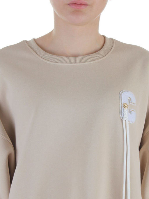 5601 BEIGE Свитшот женский (100% хлопок)