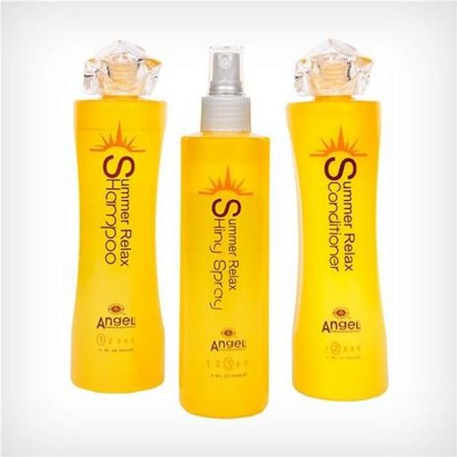 Набор "Защита от солнца": Шампунь 350 мл + кондиционер 350 мл + спрей 250 мл