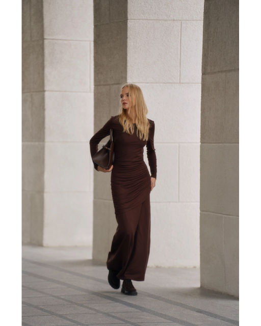 Платье THE VERY 2430 шоколад