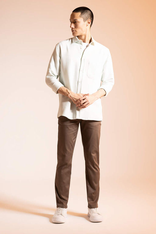 Узкие брюки приталенного кроя - Defacto фото 3