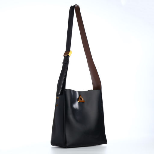 Сумка женская TEXTURA на винтовом замке, 24×11×24 см, чёрная