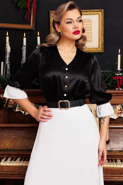 Костюм Мода Юрс 2872 черный+белый