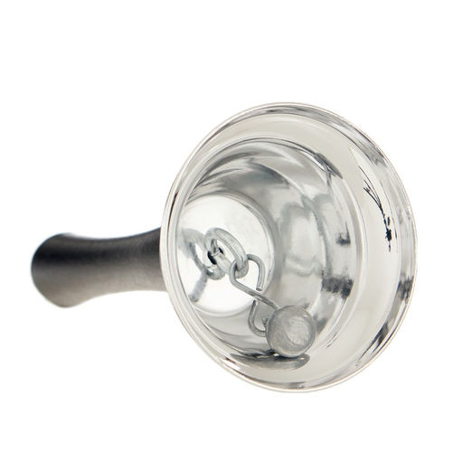 Колокольчик металл, звонок настольный "Shine"В ПАКЕТЕ 12 х 6.5 см, серебряный