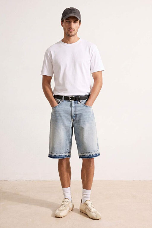 K_rm_z_ - Beyaz Oversize/Rahat Kesim %100 Pamuk T-Shirt TMNSS24TS00038 - Trendyolmilla фото 2
