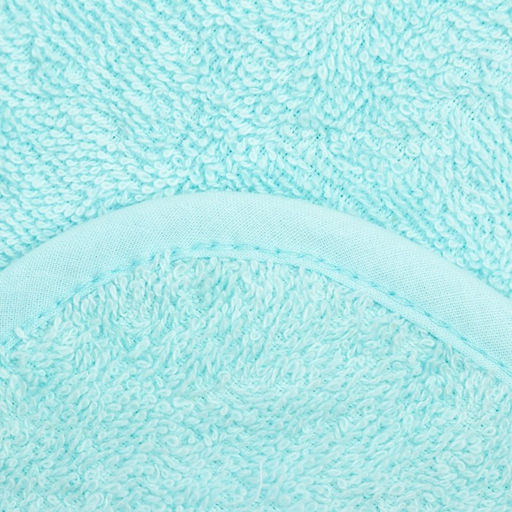 Полотенце уголок махровое Крошка Я, 75х75 см, цвет молочный/мятный, 100% хлопок, 360 г/м2  фото 7